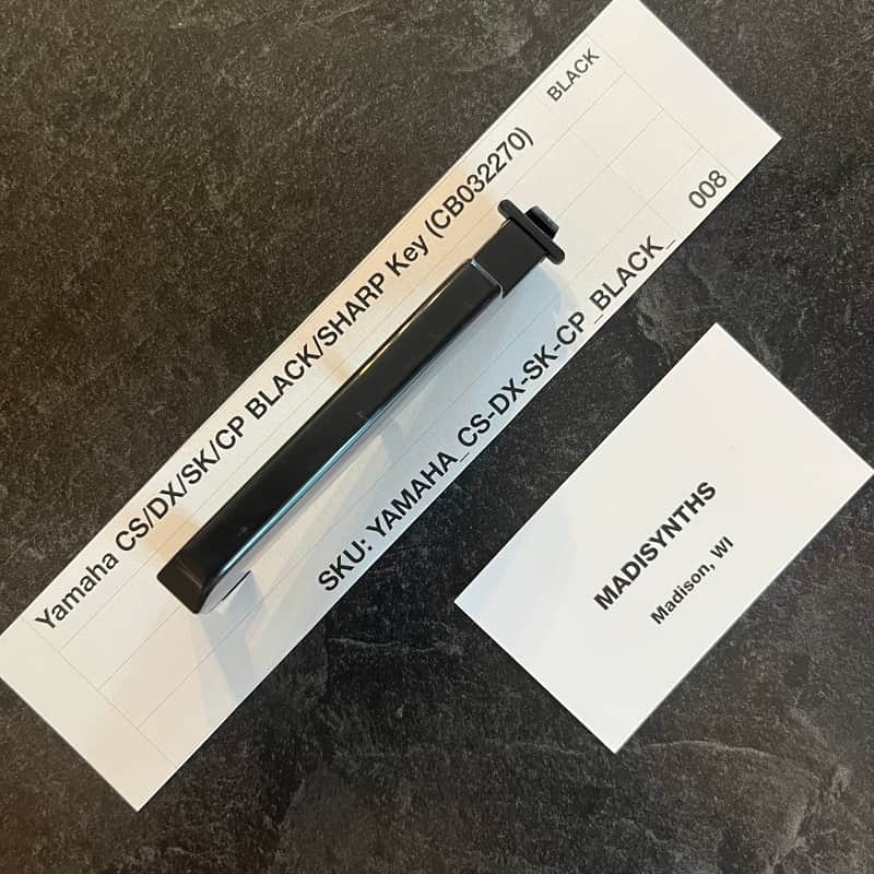 ORIGINAL Yamaha Replacement Black Key (CB032270) for CS70M, CS5, CS15, CS15D, CS20, CS20M, CS40M, DX9, DX21, DX27, DX27S, SK20, SK30, CP10, CP11, CE20, PS10, PS20, YK10, and more image 1