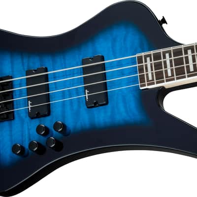 Jackson JS Series Kelly Bird JS3Q Amaranth FB Transparent Blue Burst image 6