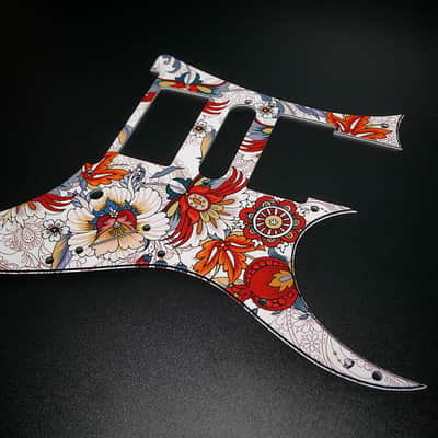 Folk Flowers / Ibanez Pickguard / RG350 / JEMJR / Graphic / Stormguitar image 5