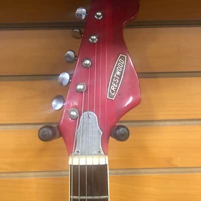 Crestwood Astral II 1970's Red Jack White Played one Made in Japan image 10