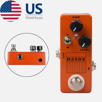 Mosky D250X Preamp Overdrive Distortion Guitar Effects Pedal – D/M Modes True Bypass Mini Pedal image 1
