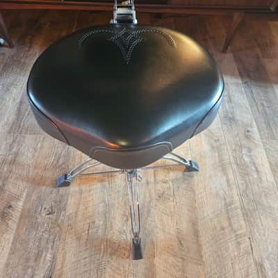 Tama HT741 1st Chair Ergo-Rider Quartet Drum Throne with Backrest 2010s - Black/Chrome image 2