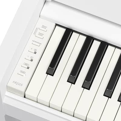 Yamaha YDP-S36WH, Slim Style GHS Weighted 88 Note Upright Digital Piano (No Bench) - White image 5