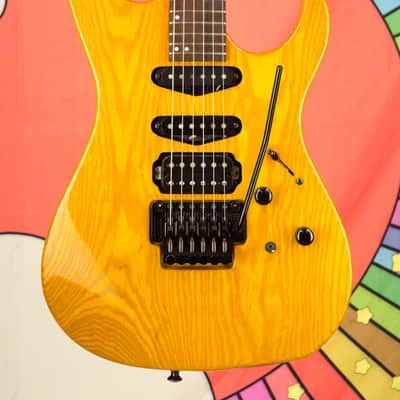 1992 USA Hamer Centaura Electric Guitar, Ash Body, Aztec Gold, Boost Preamp image 2