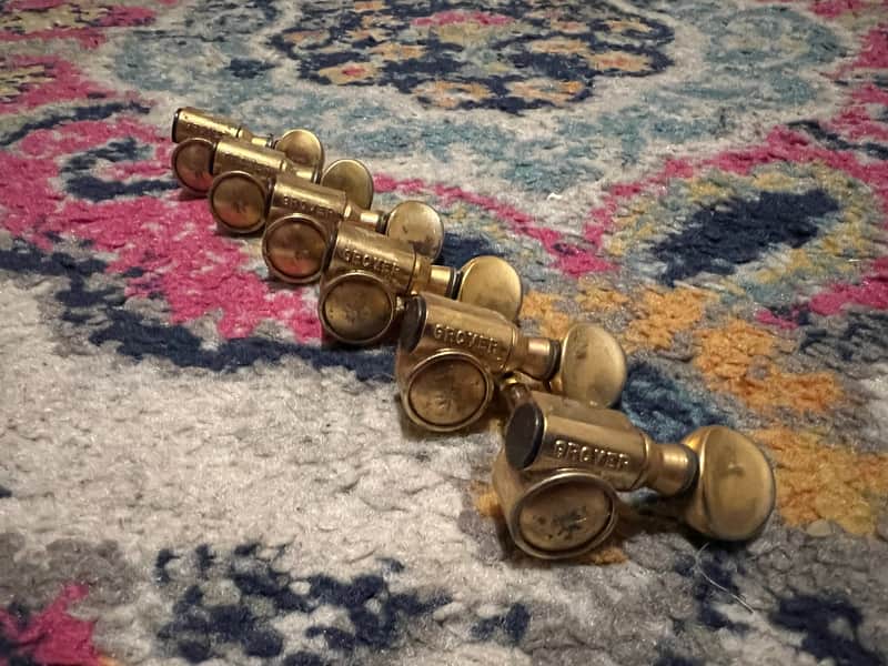 Grover Star Rotomatic Tuners Vintage - Gold - 6 in line image 1