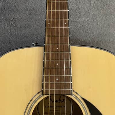 Fender CD-60 Classic Design Series Dreadnought Acoustic Guitar – Natural image 6
