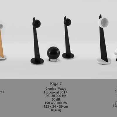 CABASSE Riga 2 On-Stand 2-Way Coaxial Speakers (Pair including Stands) - NEW! image 7