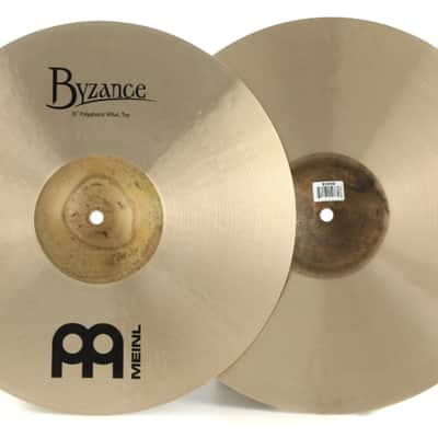 Meinl 15" Byzance Traditional Polyphonic Hi Hat Cymbals image 1