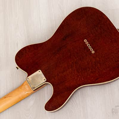 1984 Tokai Breezysound TTE60 TM T-Style Custom Vintage Guitar Tortoiseshell Mahogany w/ Tweed Case image 15