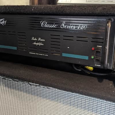 Peavey Classic 120 Tube Power Amp 1990s black image 2