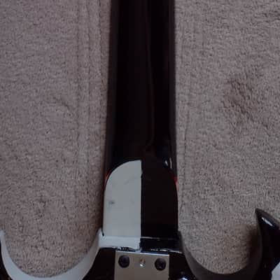Jon's SG-Cruellacaster Black/White/Gold Sparkle with Gold Foil Pickup image 11
