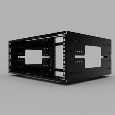 Freekie Audio 4U Slim Rack Case - RAL 9005 Jet Black image 5