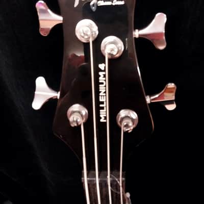 Tagima Millenium 4 Electric Bass Guitar - Gloss Black Finish image 5