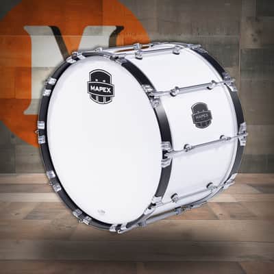 Mapex 22 In. Quantum Mark II Bass Drum Gloss White (QCMB2214-SW-CC) image 1