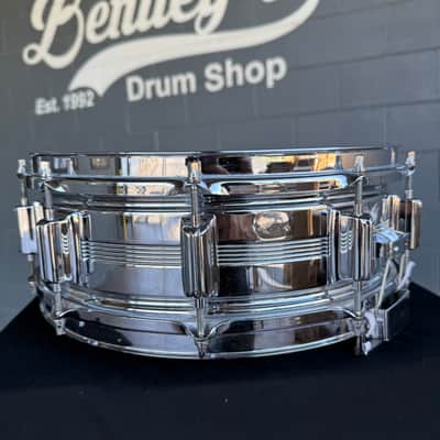 Rogers 5x14" Dyna-Sonic COB Chrome-over-Brass Snare Drum (Rm4) image 5