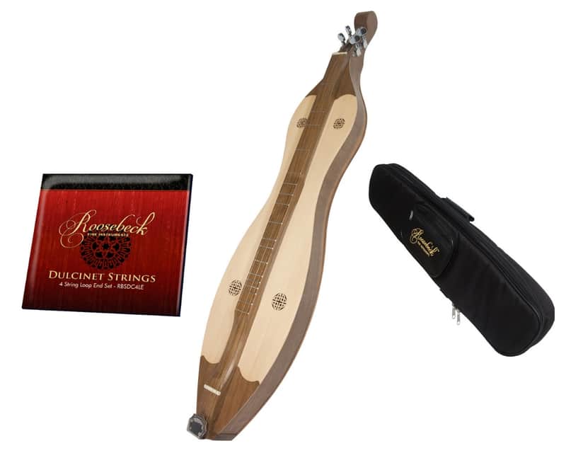 Mountain Dulcimer Package Includes: Roosebeck Grace Mountain Dulcimer 4-String Vaulted Spruce Knotwo image 1