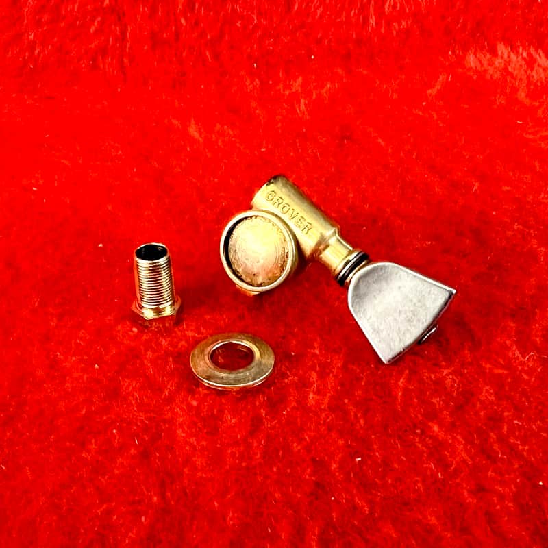 Gibson Grover BASS side tulip Rotomatic guitar tuner c 1970 - Gold original vintage USA Les paul sg image 1
