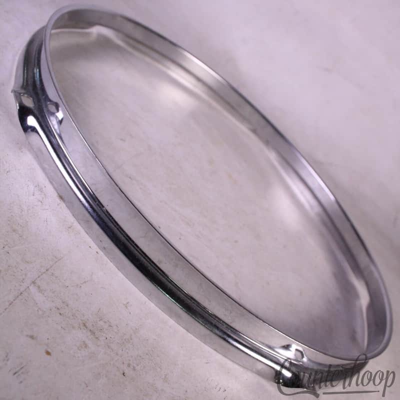*13" Tom Drum Batter/Resonant Rim/Hoop 80s 5-Lug-Hole Chrome Ludwig-Style* image 1