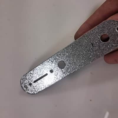 Lefty Left Handed Platinum Silver Glitter Humbucking Pickguard + Control Cover set for Fender Tele Telecaster image 8