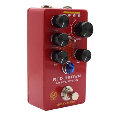 Mosky Audio RED BROWN Distortion w/Toggle Mode + Boost Fast US