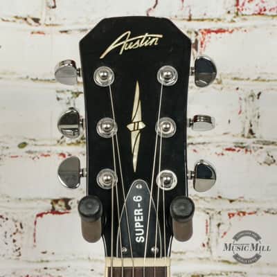 Austin Super 6 Double Cut Electric Guitar Trans Red (USED) x0060 image 5