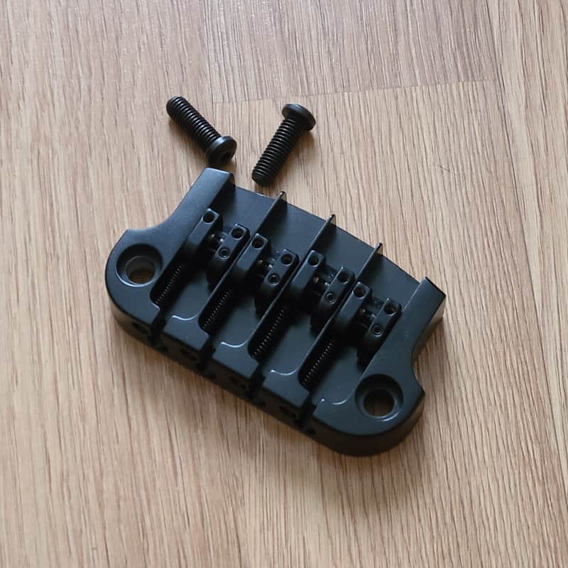 Hipshot SuperTone 3-Point Replacement Bridge for 4-String Gibson Bass BLACK image 1