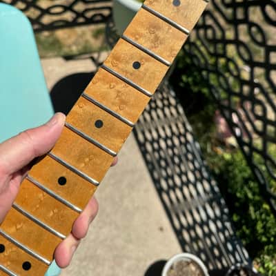 Late 80s Warmoth Telecaster Tele Birdseye Maple Neck Floyd Compound Radius Clapton Profile image 2
