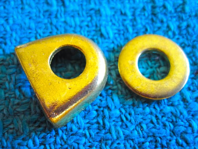 LP LP596B Gold Bongo Conga Tuning Lug Washers - Vintage NOS image 1