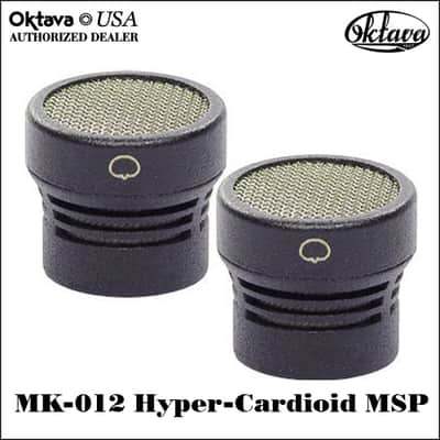 Oktava MK-012-01 MSP2 Hyper Cardioid Capsule Matched Stereo Pair - 2026 - Black - Brand New image 2