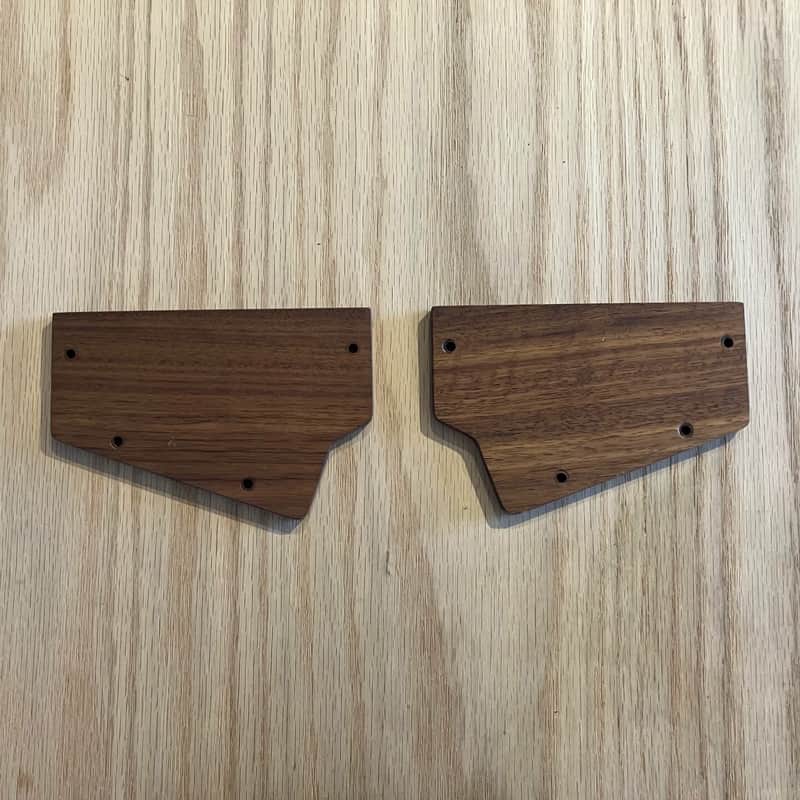 Moog Walnut Case Ears for Mother32, DFAM, Subharmonicon, Labrynth, etc - Grade A Matched Pair! - Authentic Moog! image 1