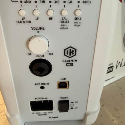 IK Multimedia iLoud MTM MkII Active Studio Monitor Pair with ARC System 2024 - Present - White image 4