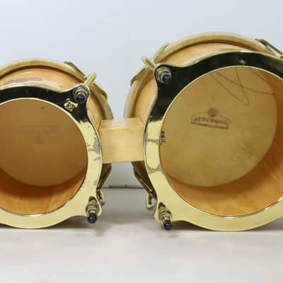 Latin Percussion Matador Series Wood Bongos with Chrome Hardware 2010s - Natural image 4