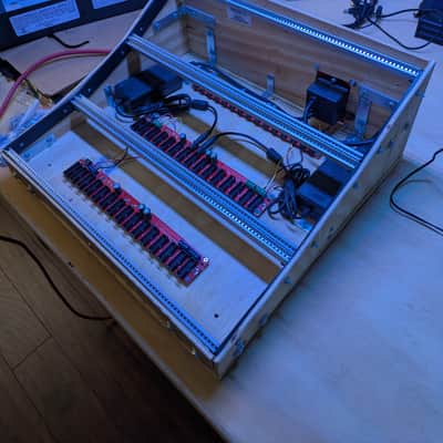 Homemade 240hp Eurorack case Trogotronics power image 3
