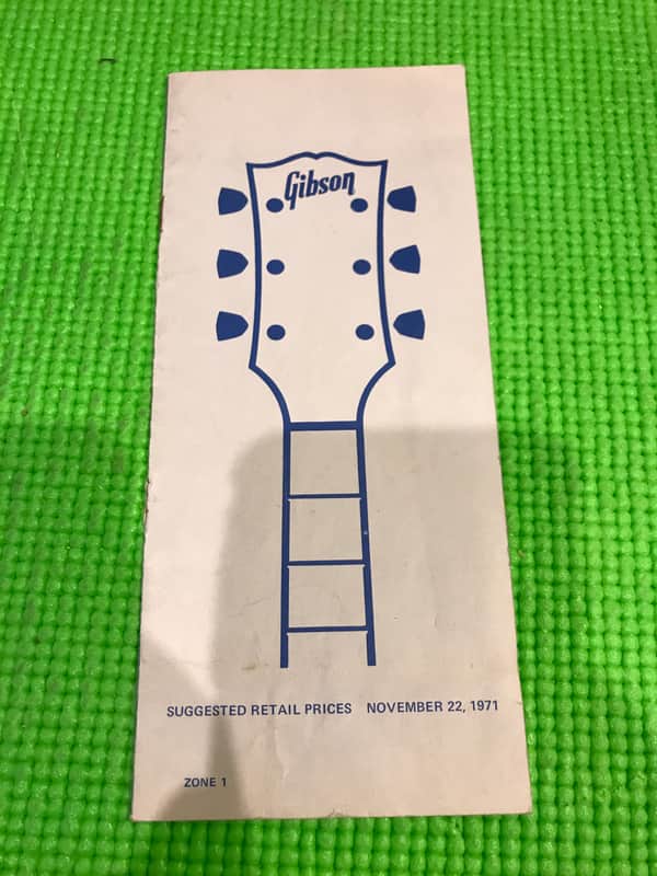 1971 Gibson Price List image 1