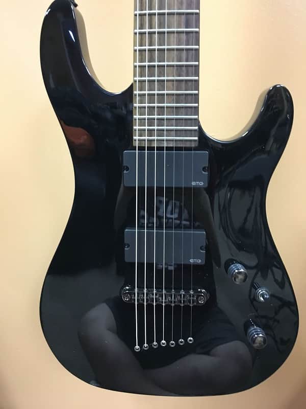 Cort EVL-K57B Seven String Electric Guitar with EMG-HZ7 Humbuckers