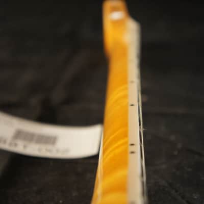 Flamed Maple with Bound Rosewood Fretboard Tele Neck. Fits Fender Telecaster! Block Inlays image 3
