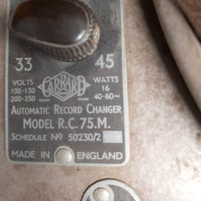Garrard Type A Record-Changer Turntable w/o Plinth 1960s Cream image 4