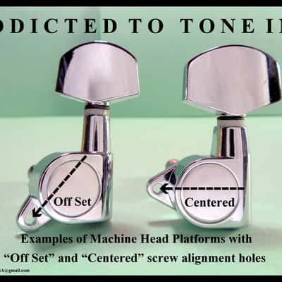 Takamine G Series  TGP0550C Tuning Machine Heads / Tuners / Set of 6 / OEM Part  CHROME image 9