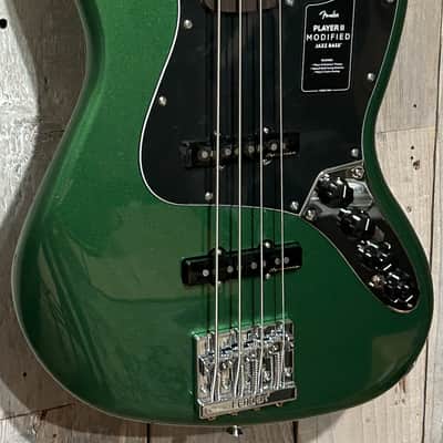New Fender Player II Modified Active Jazz Bass with Rosewood Fretboard - Harvest Green Metallic, image 3