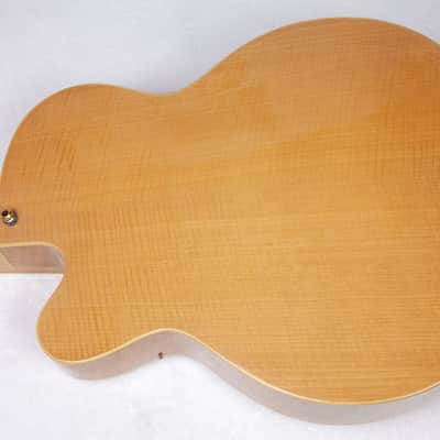 2001 HOFNER Jazzica Custom Archtop Guitar, Blonde Flamed Maple, w/Original Hofner Floating PUP, Hofner Hardshell Case image 2