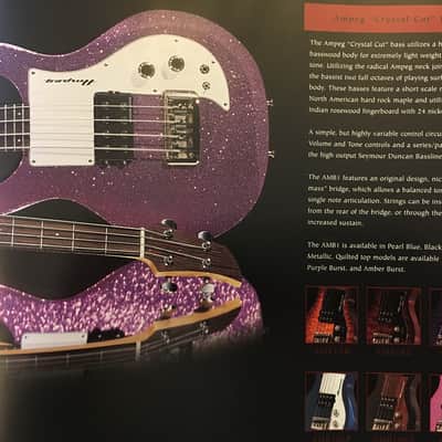 1999 Ampeg AMB1 Dan Armstrong Style Bass Guitar image 12