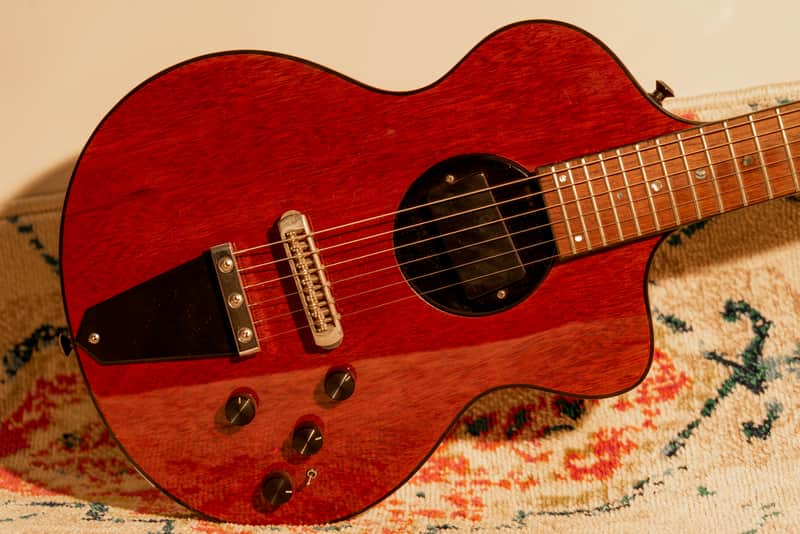 Rick Turner Rick Turner Model 1-C-LB Owned and Used by Lindsey Buckingham with Art Work Burgundy image 1
