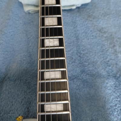 Harley Benton LP - Gloss White Double bound body. Neck and headstock binding. image 3