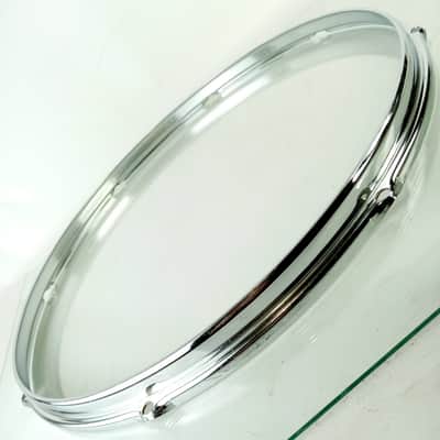 Slingerland 18"Floor Tom Drum Stick-Saver Batter Rim Chrome Steel COS Vintage70s image 4