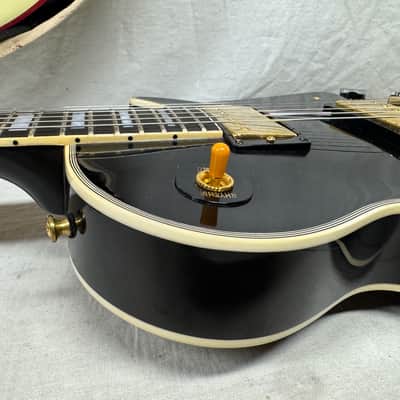 Gibson USA Custom Shop Les Paul Custom Guitar with COA + Case - Ebony / Black image 21