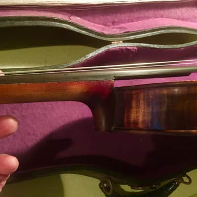"Stainer" Violin Full sized 4/4 labeled 1697 Shaded dark brown image 6