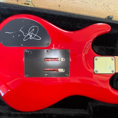 Ibanez JS20S 20th Anniversary Joe Satriani Signature HH Autographed 2008 - Red/Silver Surfer Graphic image 4