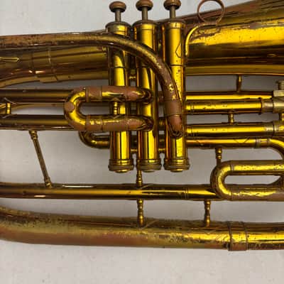 King 1124 Ultimate Marching Baritone Bb Brass Horn w/ Original Case & Accessories – Plays Great image 12