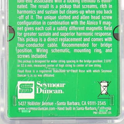 Seymour Duncan TB-12 George Lynch Screamin' Demon Black Trembucker Humbucker Pickup image 3
