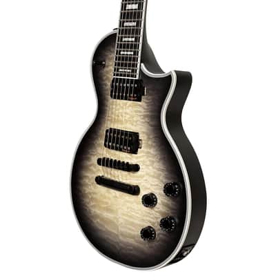 10S GF Modern 7 String Quilted Maple Single Cut Electric Guitar Open Core Black Burst Matte image 10